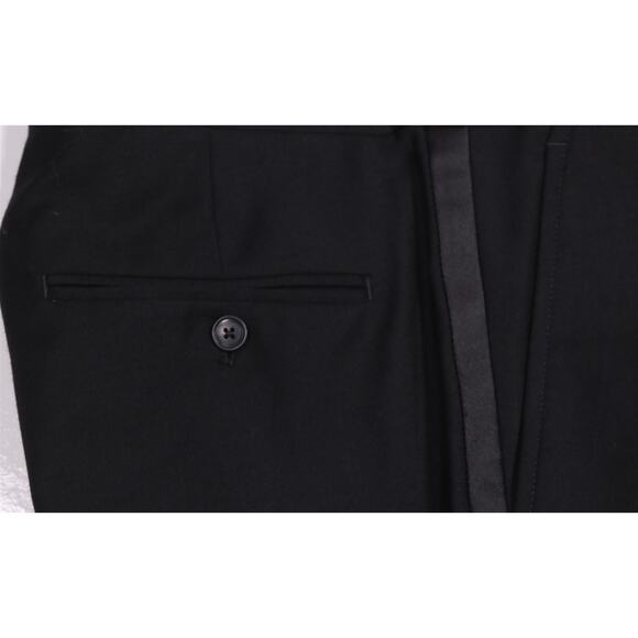 Jos A Bank Black Formal Tuxedo Dress Trousers Pants Stretch 30x29 - Picture 4 of 8